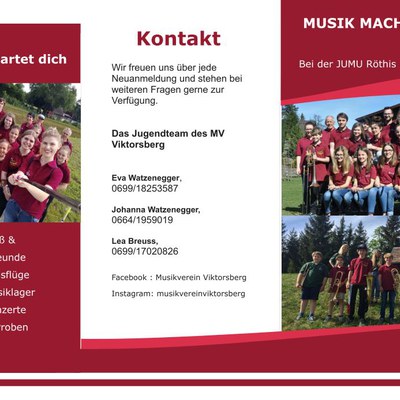 Wir suchen Nachwuchs für den Musikverein Viktorsberg
